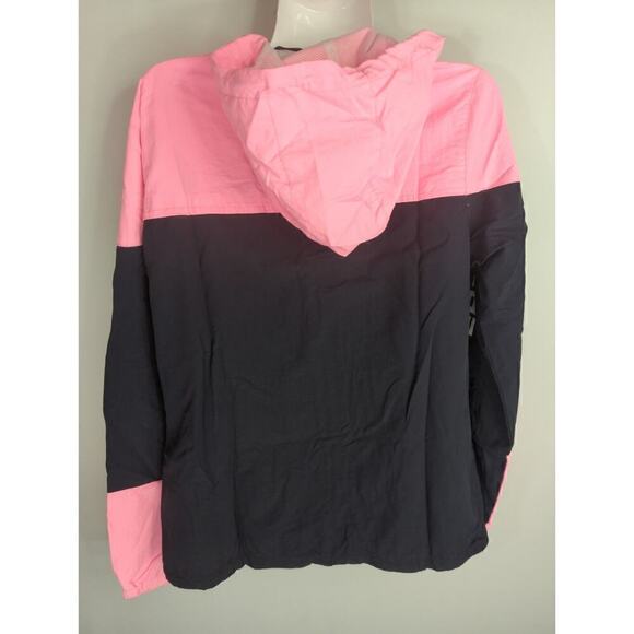 Superdry Colorblock Cagoule Hooded Full Zip Pink Black Women's Size 10 - Picture 10 of 16